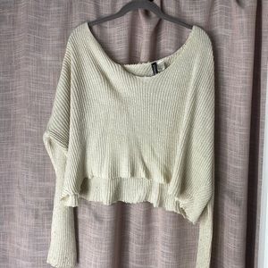 Long Sleeve Sweater Crop Top